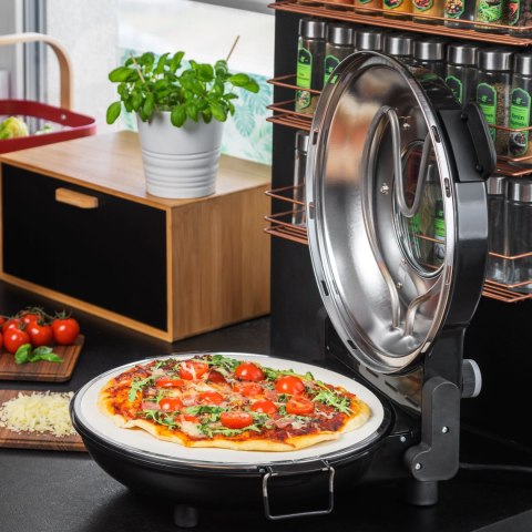 Piec do pizzy TEESA SUPREME, 1200 W, 32 cm , okienko , wyjmowany kamień Piec do pizzy TEESA SUPREME, 1200 W, 32 cm , okienko , wyjmowany kamień