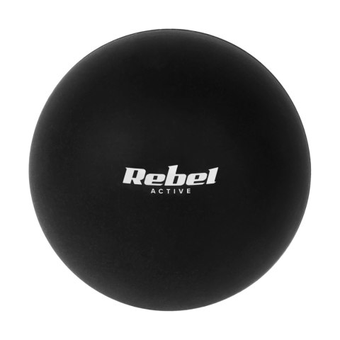 Piłka do masażu 6.25cm, kolor czarny, materiał silikon, REBEL ACTIVE Piłka do masażu 6.25cm, kolor czarny, materiał silikon, REBEL ACTIVE