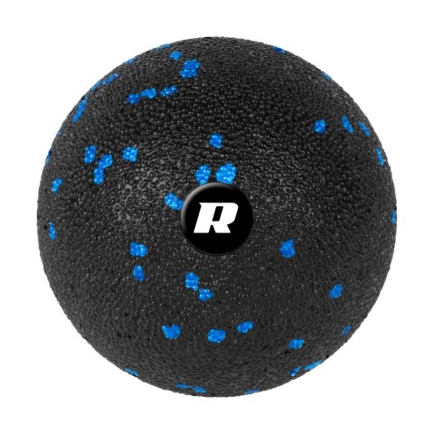 Piłka do masażu 8cm, kolor czarno-niebieski, materiał EPP, REBEL ACTIVE Piłka do masażu 8cm, kolor czarno-niebieski, materiał EPP, REBEL ACTIVE