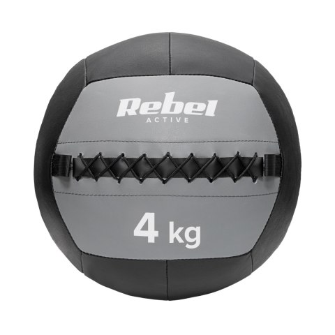 Piłka lekarska do ćwiczeń 4 kg REBEL ACTIVE Piłka lekarska do ćwiczeń 4 kg REBEL ACTIVE