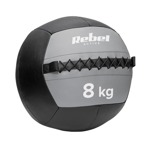 Piłka lekarska do ćwiczeń 8 kg REBEL ACTIVE Piłka lekarska do ćwiczeń 8 kg REBEL ACTIVE
