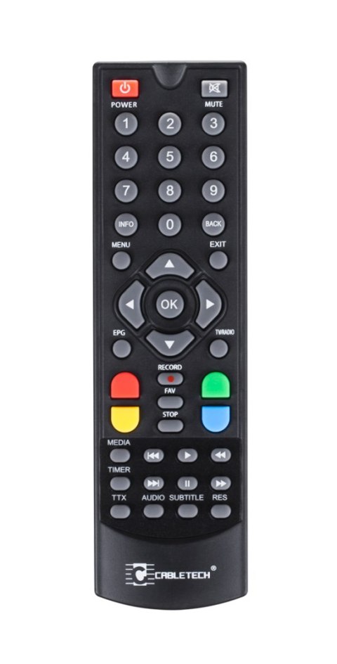 Pilot do tunerów DVB-T Cabletech URZ0083Q i URZ0194 Pilot do tunerów DVB-T Cabletech URZ0083Q i URZ0194