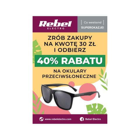 Plakat Rebel Electro - Promocja na okulary Plakat Rebel Electro - Promocja na okulary