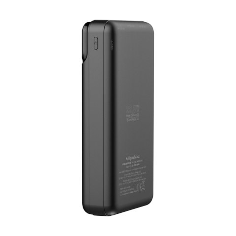 PowerBank Kruger&Matz 20000 mAh Li-pol z funkcją QC oraz PD PowerBank Kruger&Matz 20000 mAh Li-pol z funkcją QC oraz PD