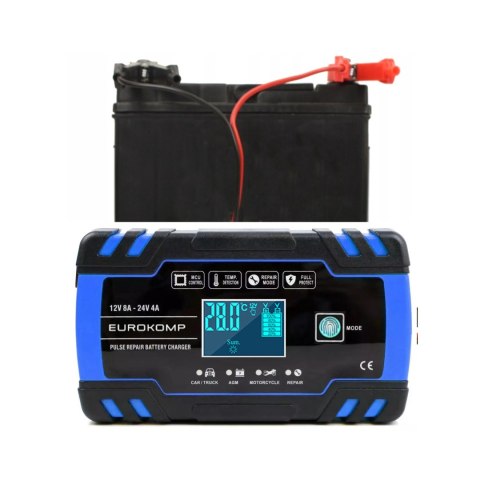 Prostownik automatyczny 12 V 8A-24V 4A E6148 Prostownik automatyczny 12 V 8A-24V 4A E6148