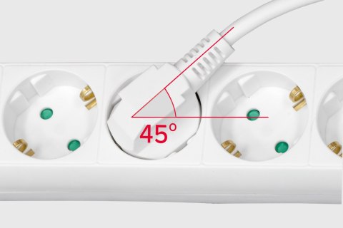 Przedłużacz biały Rebel 3 gniazda typu niemieckiego, kabel 3m (1,5mm) Przedłużacz biały Rebel 3 gniazda typu niemieckiego, kabel 3m (1,5mm)