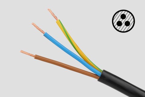 Przedłużacz sieciowy Rebel czarny 5 gniazd z przełącznikiem, kabel 3m (1,5mm) Przedłużacz sieciowy Rebel czarny 5 gniazd z przełącznikiem, kabel 3m (1,5mm)
