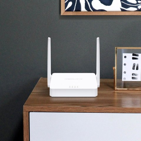 ROUTER MW302R, bezprzewodowy, jednopasmowy, 300 Mb/s, 802.11n/g/b, 2xLAN, 1xWAN, 2 anteny/ MERCUSYS ROUTER MW302R, bezprzewodowy, jednopasmowy, 300 Mb/s, 802.11n/g/b, 2xLAN, 1xWAN, 2 anteny/ MERCUSYS
