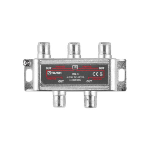 RS-4 SPLITTER 4X 2.4G DC TELMOR RS-4 SPLITTER 4X 2.4G DC TELMOR