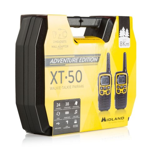 Radiotelefony ręczne PMR MIDLAND XT50 walizka Radiotelefony ręczne PMR MIDLAND XT50 walizka