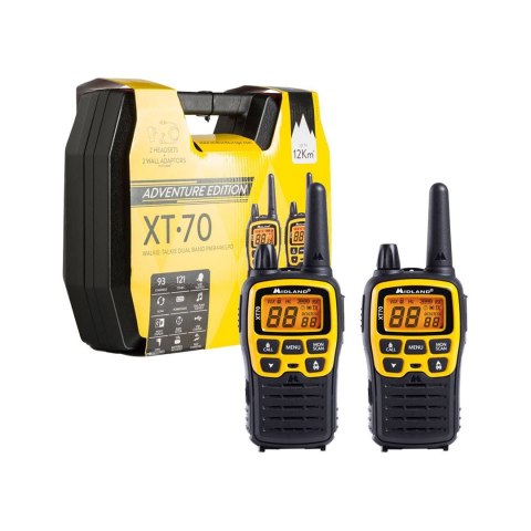 Radiotelefony ręczne PMR MIDLAND XT70 walizka Radiotelefony ręczne PMR MIDLAND XT70 walizka