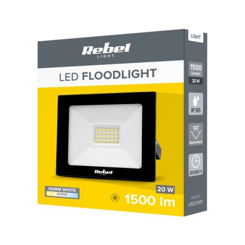 Reflektor LED Rebel 20W (24x2835 SMD), 3000K, 230V Reflektor LED Rebel 20W (24x2835 SMD), 3000K, 230V