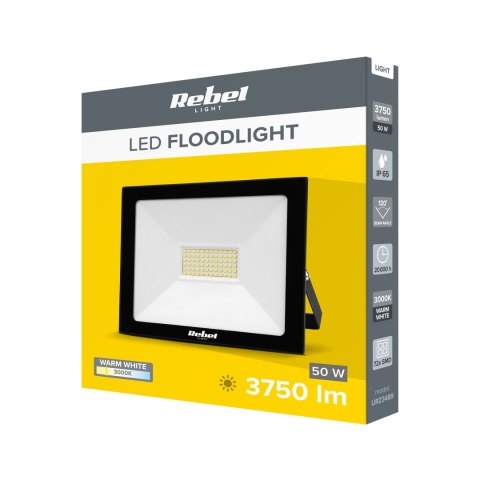 Reflektor LED Rebel 50W (72x2835 SMD), 3000K, 230V Reflektor LED Rebel 50W (72x2835 SMD), 3000K, 230V