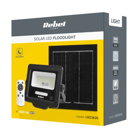 Reflektor solarny Rebel 60 W sterowany pilotem Reflektor solarny Rebel 60 W sterowany pilotem