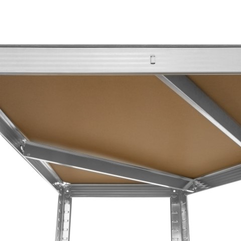 Regał metalowy magazynowy narożny 180x40x70 srebrny Rebel Regał metalowy magazynowy narożny 180x40x70 srebrny Rebel