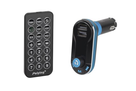 Samochodowy transmiter z funkją bluetooth (2x gniazda USB) Samochodowy transmiter z funkją bluetooth (2x gniazda USB)