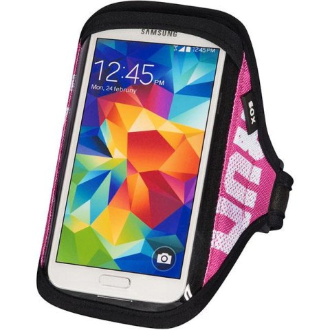 SOX opaska sportowa na smartfon RUN AWAY S/M 25-33cm różowa SOX opaska sportowa na smartfon RUN AWAY S/M 25-33cm różowa