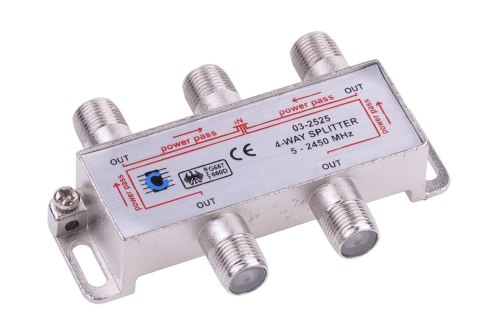 Splitter 4way 5-2450MHz Splitter 4way 5-2450MHz