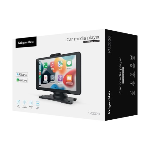 Stacja multimedialna 7" Android Auto Apple Carplay z kamerą cofania Kruger&Matz Stacja multimedialna 7" Android Auto Apple Carplay z kamerą cofania Kruger&Matz