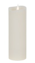 Świeca woskowa LED duża ivory