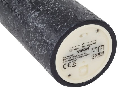 Świeca woskowa LED mała rustic black Świeca woskowa LED mała rustic black