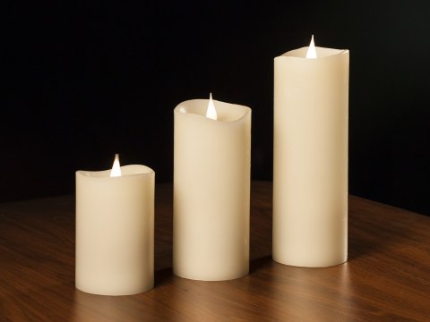 Świeca woskowa LED średnia ivory Świeca woskowa LED średnia ivory