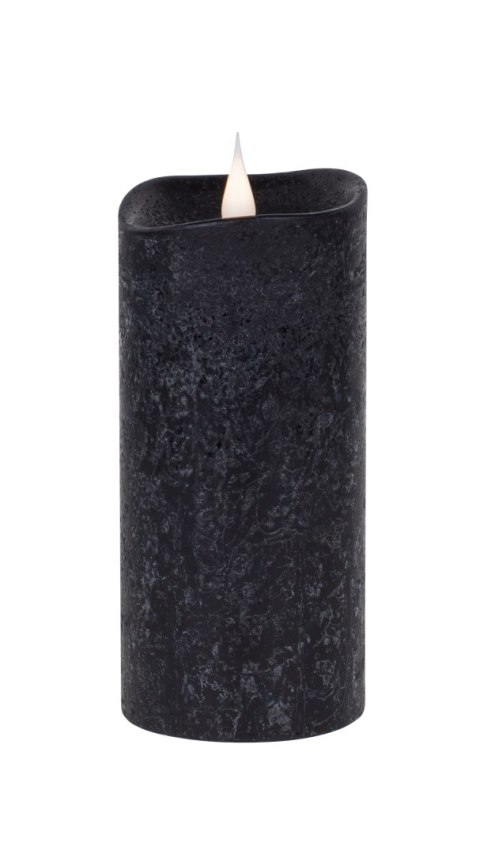 Świeca woskowa LED średnia rustic black Świeca woskowa LED średnia rustic black