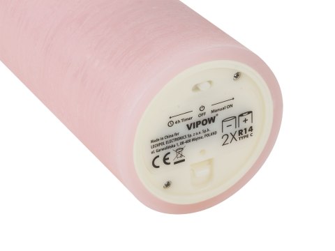 Świeca woskowa LED średnia rustic pink Świeca woskowa LED średnia rustic pink