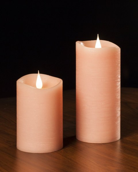 Świeca woskowa LED średnia rustic pink Świeca woskowa LED średnia rustic pink