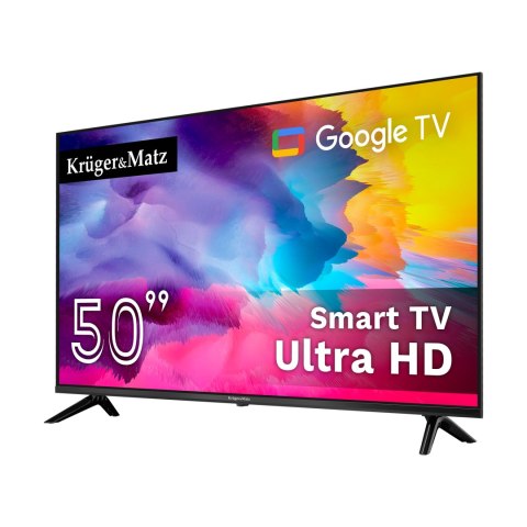 Telewizor Kruger&Matz 50" UHD Google TV DVB-T2/T/C H.265 HEVC Telewizor Kruger&Matz 50" UHD Google TV DVB-T2/T/C H.265 HEVC