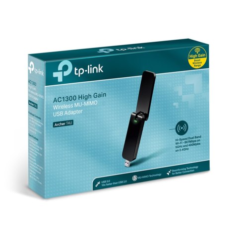 TP-LINK Dwupasmowa, bezprzewodowa karta sieciowa USB, AC1300 TL-ARCHER T4U TP-LINK Dwupasmowa, bezprzewodowa karta sieciowa USB, AC1300 TL-ARCHER T4U