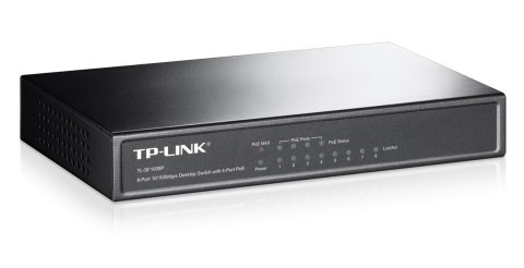 TP-LINK TL-SF1008P Switch PoE 8 portów 10/100Mbps (4xPoE) TP-LINK TL-SF1008P Switch PoE 8 portów 10/100Mbps (4xPoE)