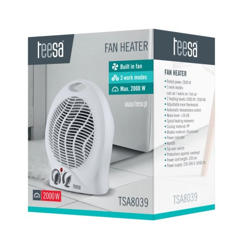 Termowentylator 1000/ 2000W ( z wyłącznikiem bezpieczeństwa) Termowentylator 1000/ 2000W ( z wyłącznikiem bezpieczeństwa)
