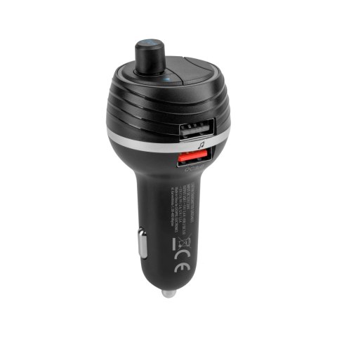 Transmiter samochodowy FM z funkcą bluetooth i dwoma gniazdami USB Transmiter samochodowy FM z funkcą bluetooth i dwoma gniazdami USB