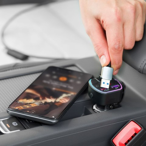 Transmiter samochodowy FM z funkcją bluetooth Transmiter samochodowy FM z funkcją bluetooth
