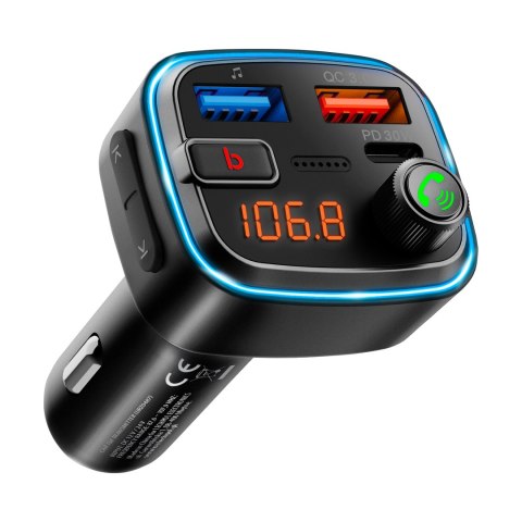 Transmiter samochodowy FM z funkcją bluetooth Transmiter samochodowy FM z funkcją bluetooth
