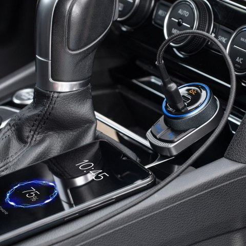 Transmiter samochodowy FM z funkcją bluetooth. Transmiter samochodowy FM z funkcją bluetooth.