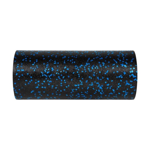 Wałek do masażu, roller piankowy gładki 14x33cm, kolor czarno-niebieski, materiał EPP, REBEL ACTIVE Wałek do masażu, roller piankowy gładki 14x33cm, kolor czarno-niebieski, materiał EPP, REBEL ACTIVE