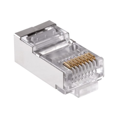 Wtyk telefon. RJ45 8P 8C(drut)przelotowy CAT.6E ekranowany Wtyk telefon. RJ45 8P 8C(drut)przelotowy CAT.6E ekranowany