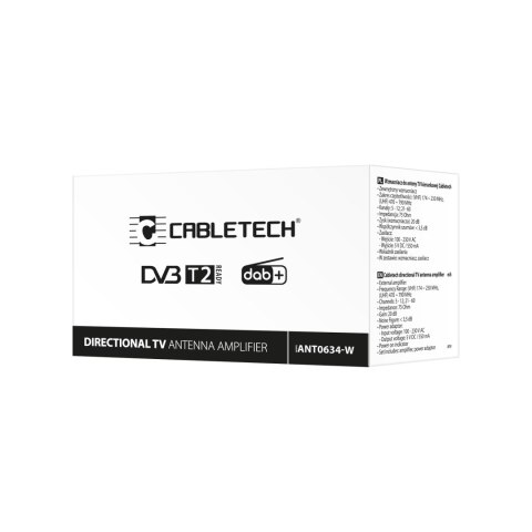 Wzmacniacz i zasilacz do anteny TV kierunkowej Cabletech Wzmacniacz i zasilacz do anteny TV kierunkowej Cabletech