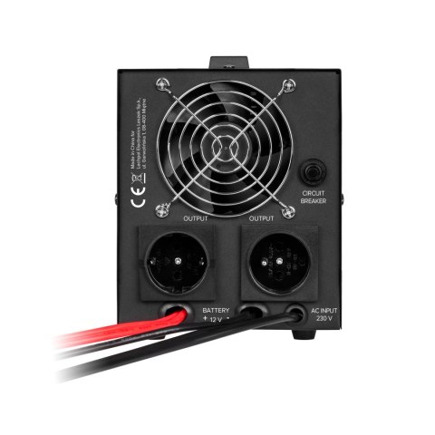 Zasilacz Awaryjny Rebel POWER-1000 - przetwornica z czystym przebiegiem sinusoidalnym i funkcją ładowania 12V 230V 1000VA/700W Zasilacz Awaryjny Rebel POWER-1000 - przetwornica z czystym przebiegiem sinusoidalnym i funkcją ładowania 12V 230V 1000VA/700W