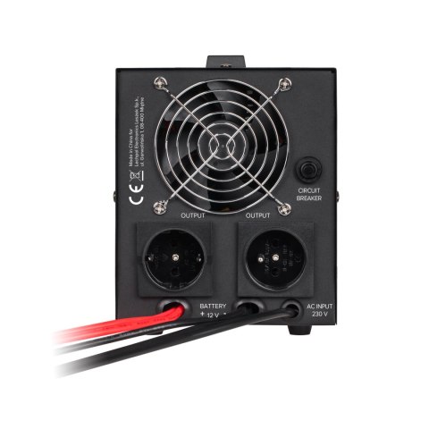Zasilacz Awaryjny Rebel POWER-500 - przetwornica z czystym przebiegiem sinusoidalnym i funkcją ładowania 12V 230V 500VA/300W Zasilacz Awaryjny Rebel POWER-500 - przetwornica z czystym przebiegiem sinusoidalnym i funkcją ładowania 12V 230V 500VA/300W
