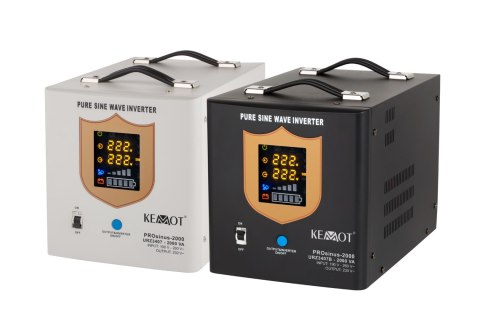 Zasilacz awaryjny KEMOT PROsinus-2000 przetwornica z czystym przebiegiem sinusoidalnym i funkcją ładowania 12V 230V 2000VA/1200W Zasilacz awaryjny KEMOT PROsinus-2000 przetwornica z czystym przebiegiem sinusoidalnym i funkcją ładowania 12V 230V 2000VA/1200W