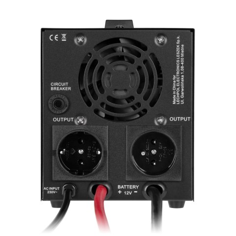 Zasilacz awaryjny KEMOT PROsinus-800-LFP4 przetwornica z czystym przebiegiem sinusoidalnym i funkcją ładowania 12V 230V 800VA/50 Zasilacz awaryjny KEMOT PROsinus-800-LFP4 przetwornica z czystym przebiegiem sinusoidalnym i funkcją ładowania 12V 230V 800VA/50