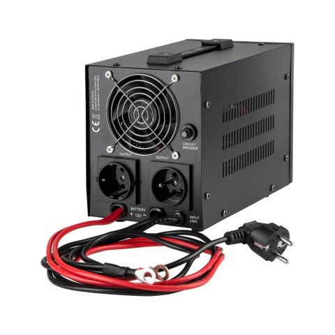 Zasilacz awaryjny KEMOT PROsinus-800 przetwornica z czystym przebiegiem sinusoidalnym i funkcją ładowania 12V 230V 800VA/500W - Zasilacz awaryjny KEMOT PROsinus-800 przetwornica z czystym przebiegiem sinusoidalnym i funkcją ładowania 12V 230V 800VA/500W -