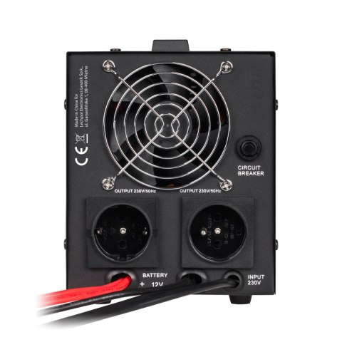 Zasilacz awaryjny KEMOT PROsinus-800 przetwornica z czystym przebiegiem sinusoidalnym i funkcją ładowania 12V 230V 800VA/500W - Zasilacz awaryjny KEMOT PROsinus-800 przetwornica z czystym przebiegiem sinusoidalnym i funkcją ładowania 12V 230V 800VA/500W -