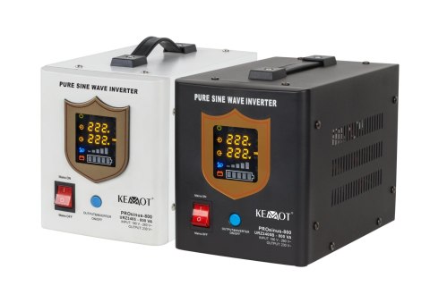 Zasilacz awaryjny KEMOT PROsinus-800 przetwornica z czystym przebiegiem sinusoidalnym i funkcją ładowania 12V 230V 800VA/500W Zasilacz awaryjny KEMOT PROsinus-800 przetwornica z czystym przebiegiem sinusoidalnym i funkcją ładowania 12V 230V 800VA/500W