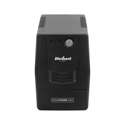 Zasilacz awaryjny komputerowy UPS REBEL model Nanopower 1000 ( offline, 1000VA / 600W , 230 V , 50Hz ) Zasilacz awaryjny komputerowy UPS REBEL model Nanopower 1000 ( offline, 1000VA / 600W , 230 V , 50Hz )