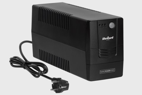 Zasilacz awaryjny komputerowy UPS REBEL model Nanopower 1000 ( offline, 1000VA / 600W , 230 V , 50Hz ) Zasilacz awaryjny komputerowy UPS REBEL model Nanopower 1000 ( offline, 1000VA / 600W , 230 V , 50Hz )
