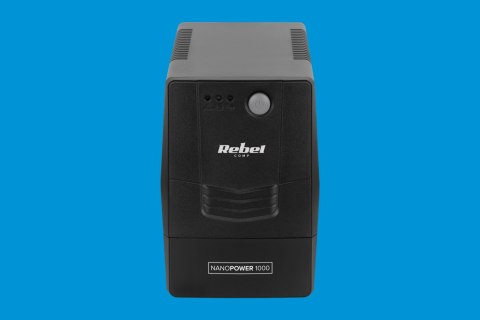 Zasilacz awaryjny komputerowy UPS REBEL model Nanopower 1000 ( offline, 1000VA / 600W , 230 V , 50Hz ) Zasilacz awaryjny komputerowy UPS REBEL model Nanopower 1000 ( offline, 1000VA / 600W , 230 V , 50Hz )